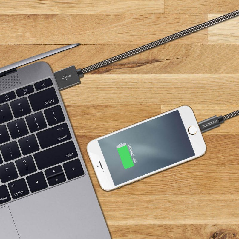 خرید کابل تبدیل USB به لایتنینگ مدل Zoetouch USB to Lightening Cable