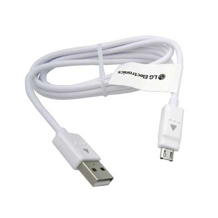 کابل شارژ و شارژر اصلی الجی LG Micro USB Cable