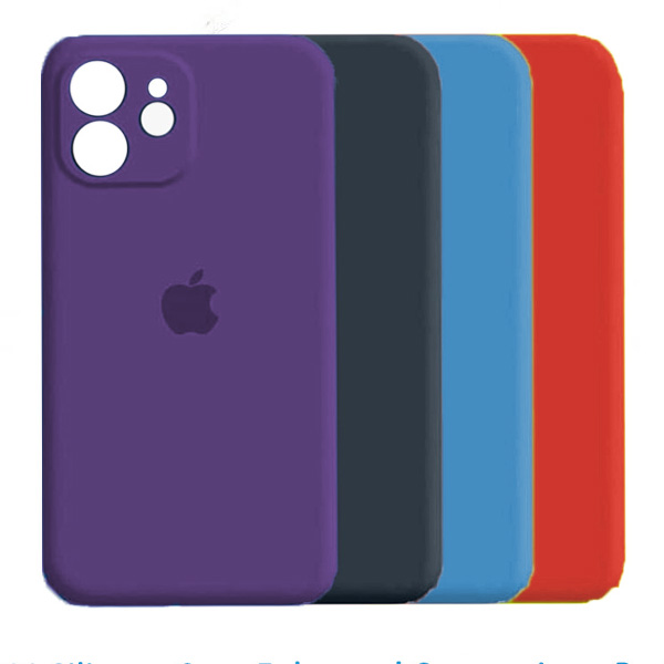 قاب سیلیکونی محافظ لنزدار آیفون مدل Silicone Cover For iphone 12 mini
