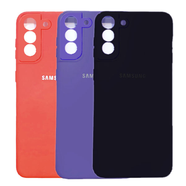 قاب سیلیکونی محافظ لنزدار سامسونگ Silicone Case Samsung Galaxy S21 plus