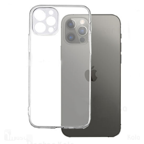 قاب ژله ای بی رنگ محافظ لنزدار آیفون مدل Iphone 12 pro